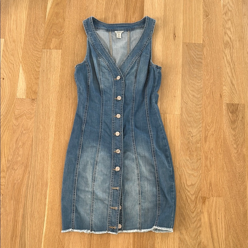 Guess Blue Denim Dress Sz S